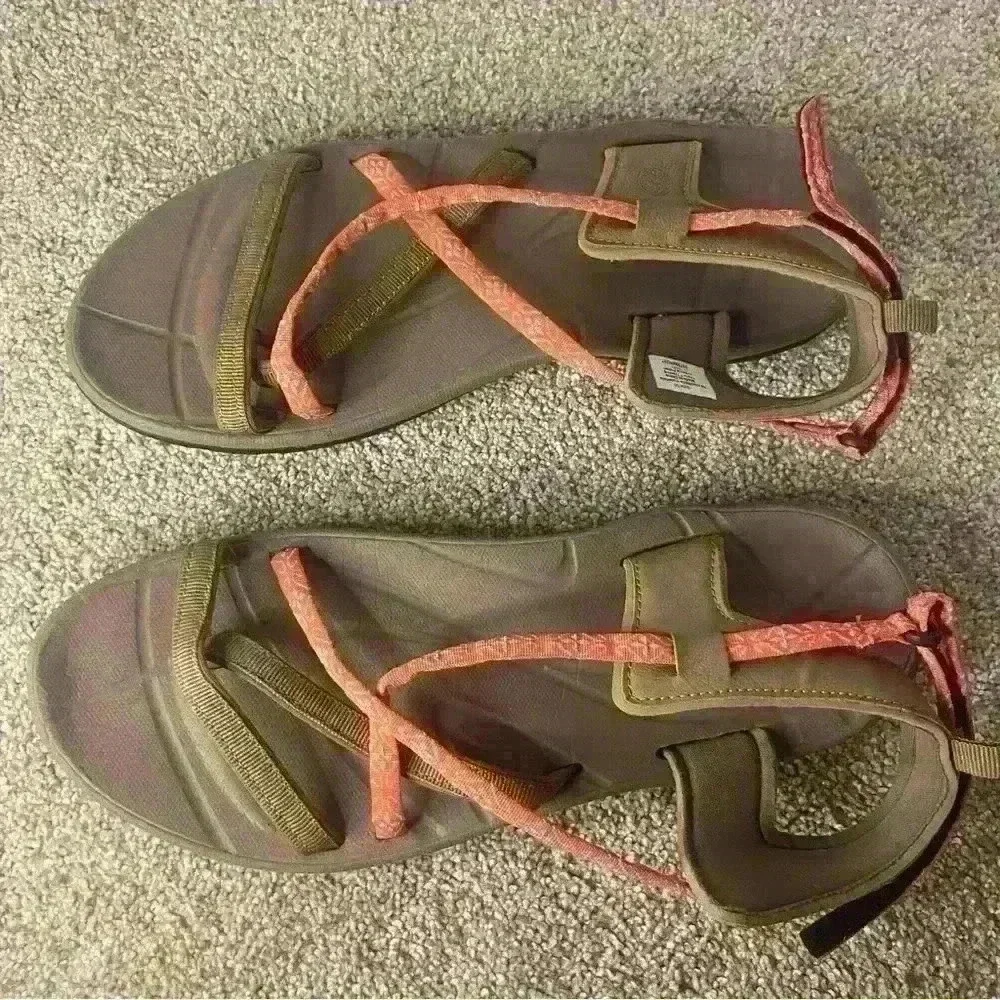 North side Women’s Covina Sport Sandals Hook and Loop Open Toe‎ Size 10 Salmon
